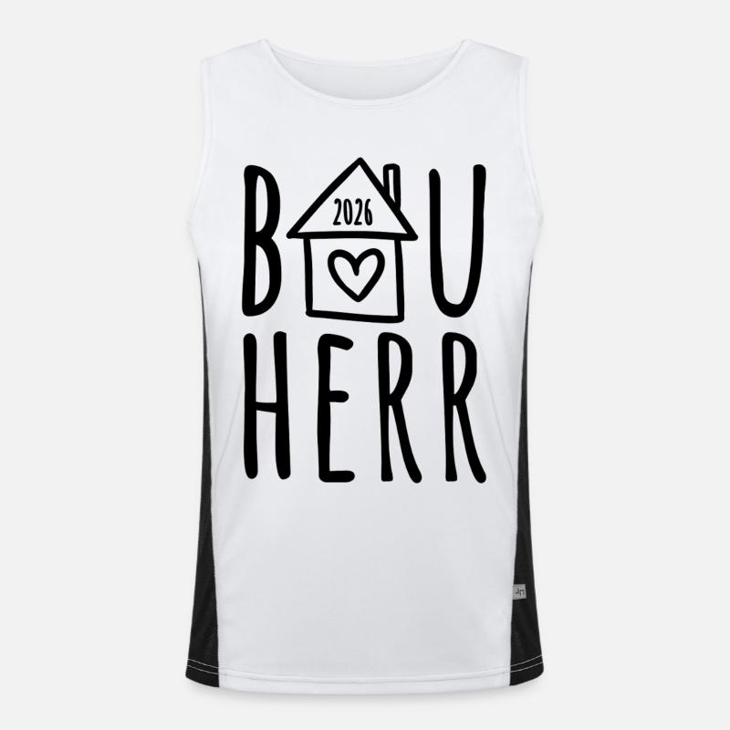 Bauherr 2026 Funktionelles Kontrast-Tank Top für Männer 