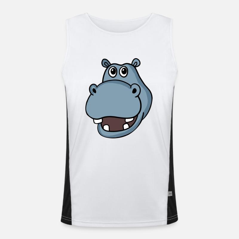 Hippopotames tête Débardeur respirant contrasté Homme 