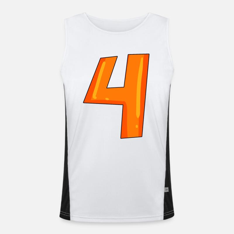 Vier 4 Funktionelles Kontrast-Tank Top für Männer 