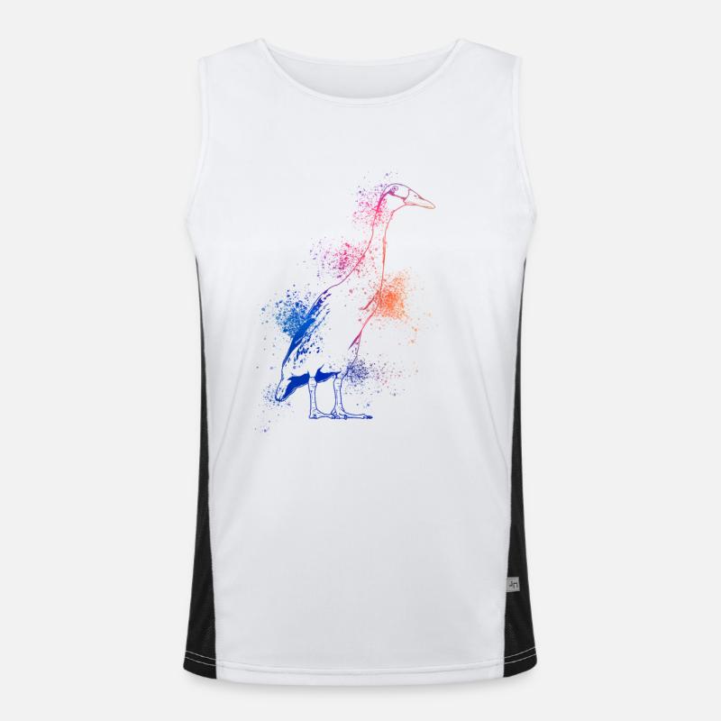 Colorful Running Men's Functional Contrast Tank Top 