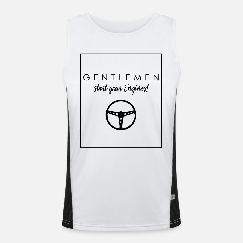 GENTLEMEN -Start your Engines Funktionelles Kontrast-Tank Top für Männer 