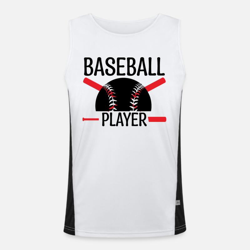 baseball player. Baseball coach. Men's Functional Contrast Tank Top 