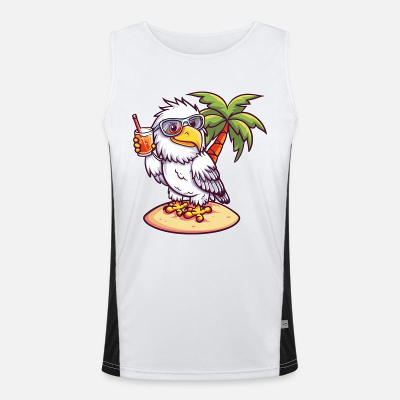 Vacances d’été à la plage Eagle Débardeur respirant contrasté Homme 