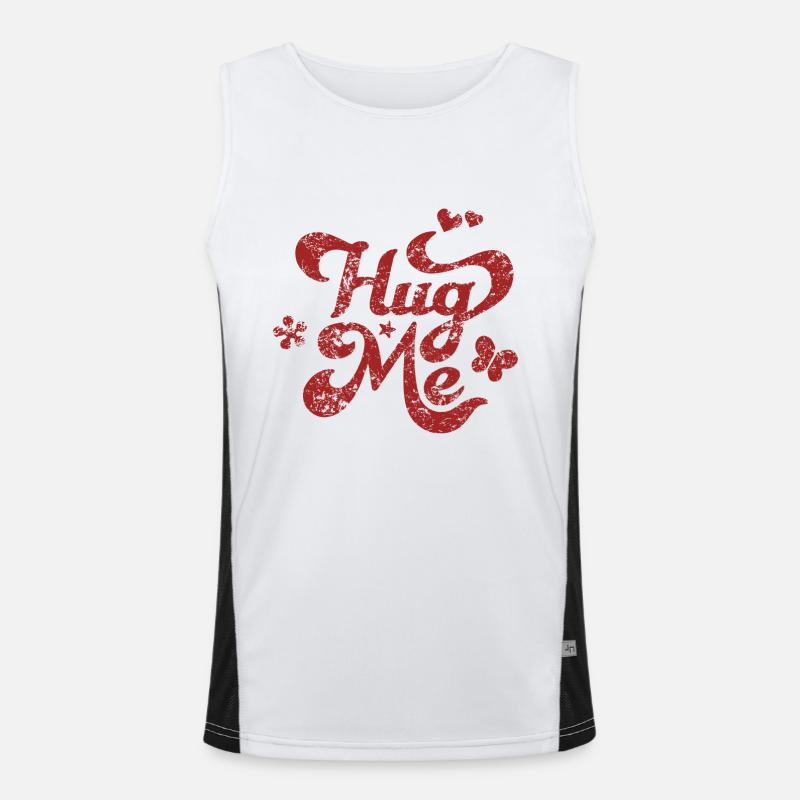 push me Men's Functional Contrast Tank Top 