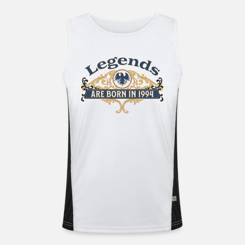 Legends Are Born in 1994 Geburtstag Geschenkidee Funktionelles Kontrast-Tank Top für Männer 