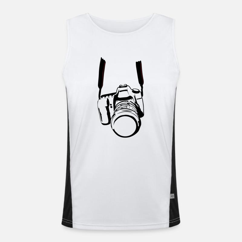 camera Men's Functional Contrast Tank Top 
