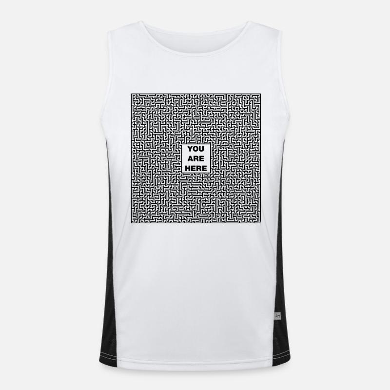 labyrinth Men's Functional Contrast Tank Top 