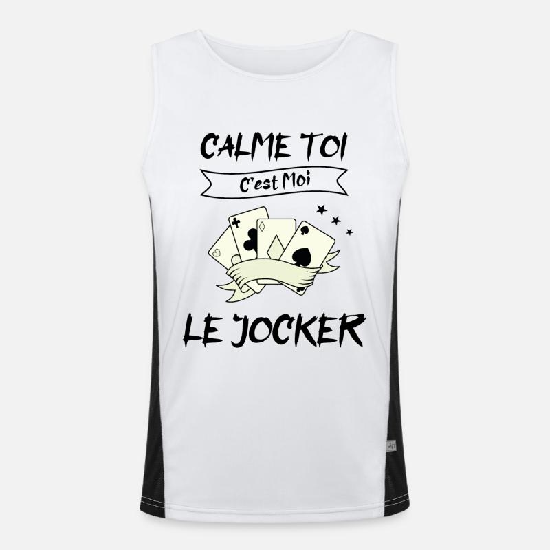 calme toi c'est moi le jocker Débardeur respirant contrasté Homme 