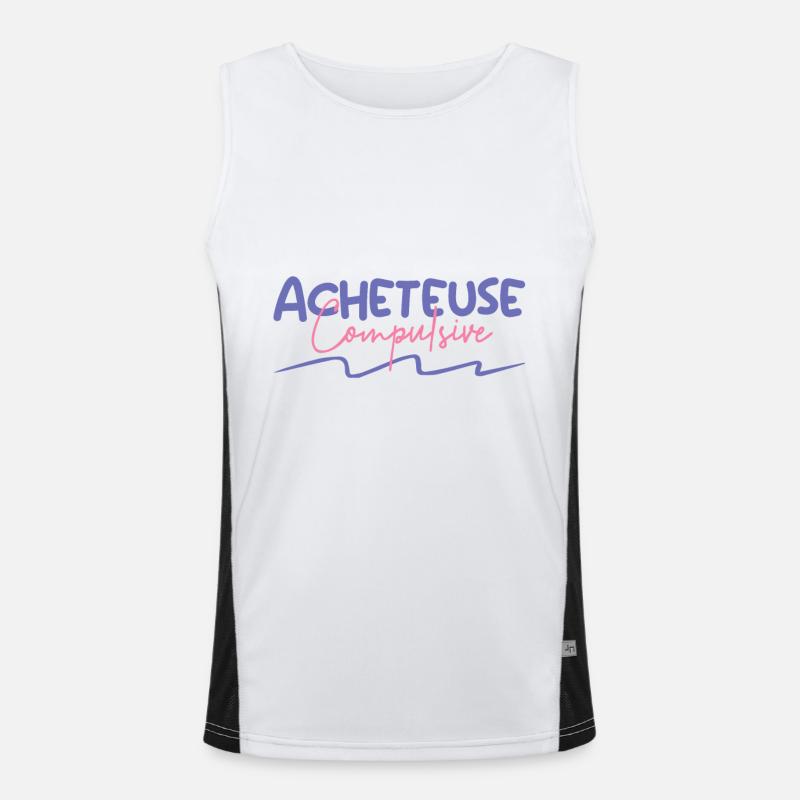 Acheteuse compulsive Débardeur respirant contrasté Homme 