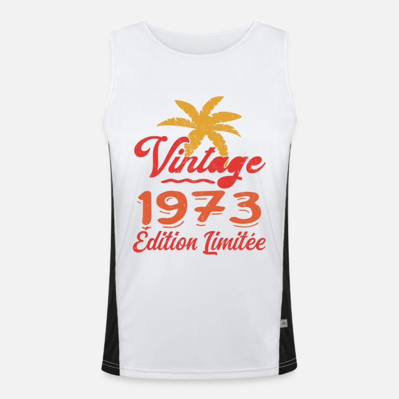 Vintage 1973 Edition Limitée Débardeur respirant contrasté Homme 