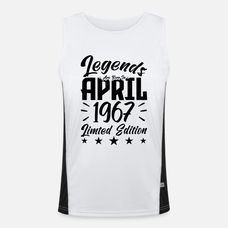 Geboren 1967 Geburtstagsgeschenk 1967 Funktionelles Kontrast-Tank Top für Männer 