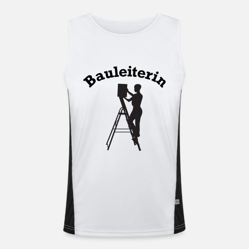 Bauleiter Baustellenleiter Funktionelles Kontrast-Tank Top für Männer 