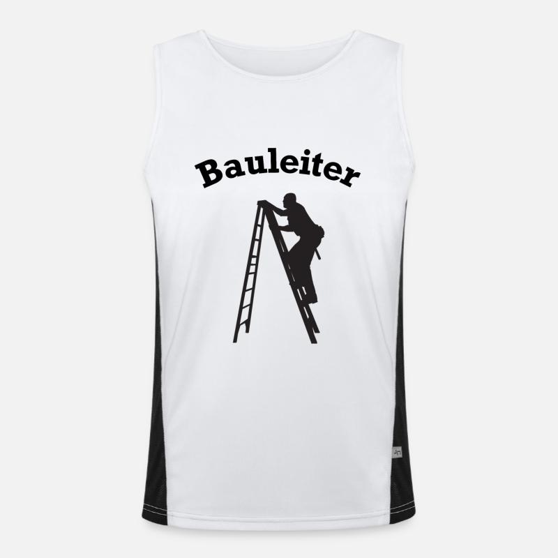 Construction Manager Construction Site Construction Sites Funny Men's Functional Contrast Tank Top 