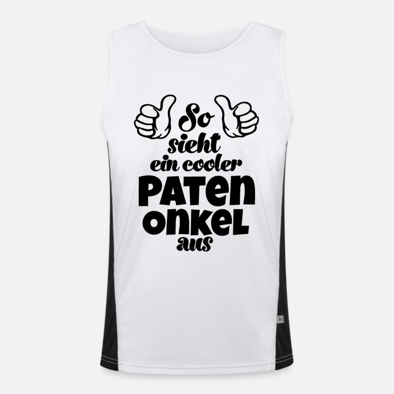 So sieht ein cooler Patenonkel Taufpate Schweiz Funktionelles Kontrast-Tank Top für Männer 
