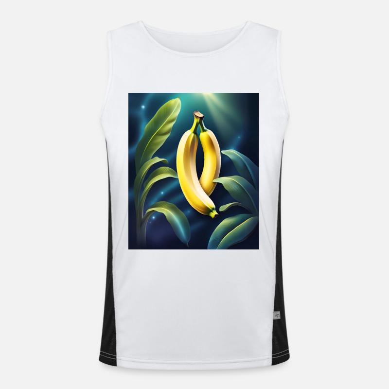 Design de banane cool Débardeur respirant contrasté Homme 