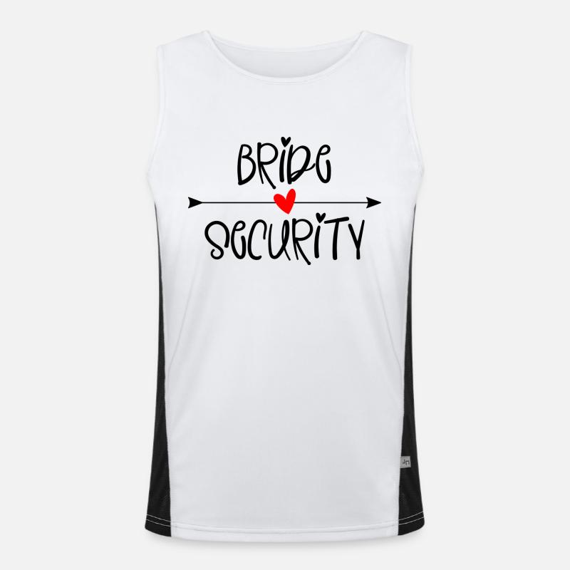 Bride Security Men's Functional Contrast Tank Top 