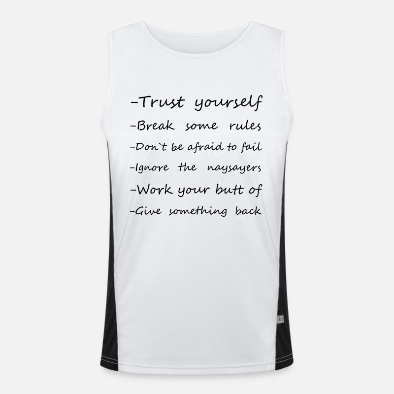 Rules Funktionelles Kontrast-Tank Top für Männer 