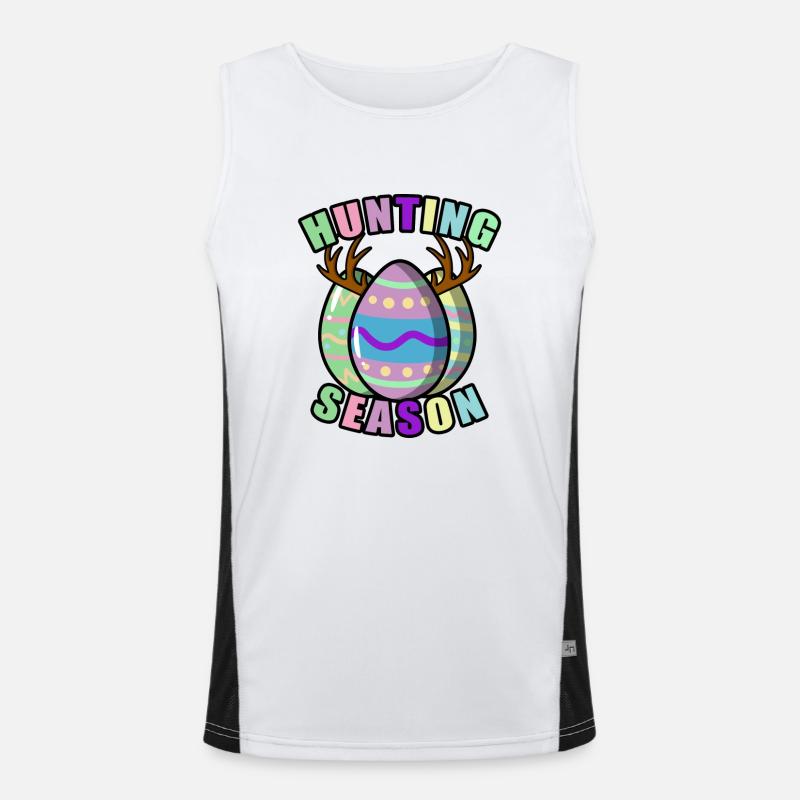 Easter Eggs Hunt - Easter Hunting Season! Men's Functional Contrast Tank Top 