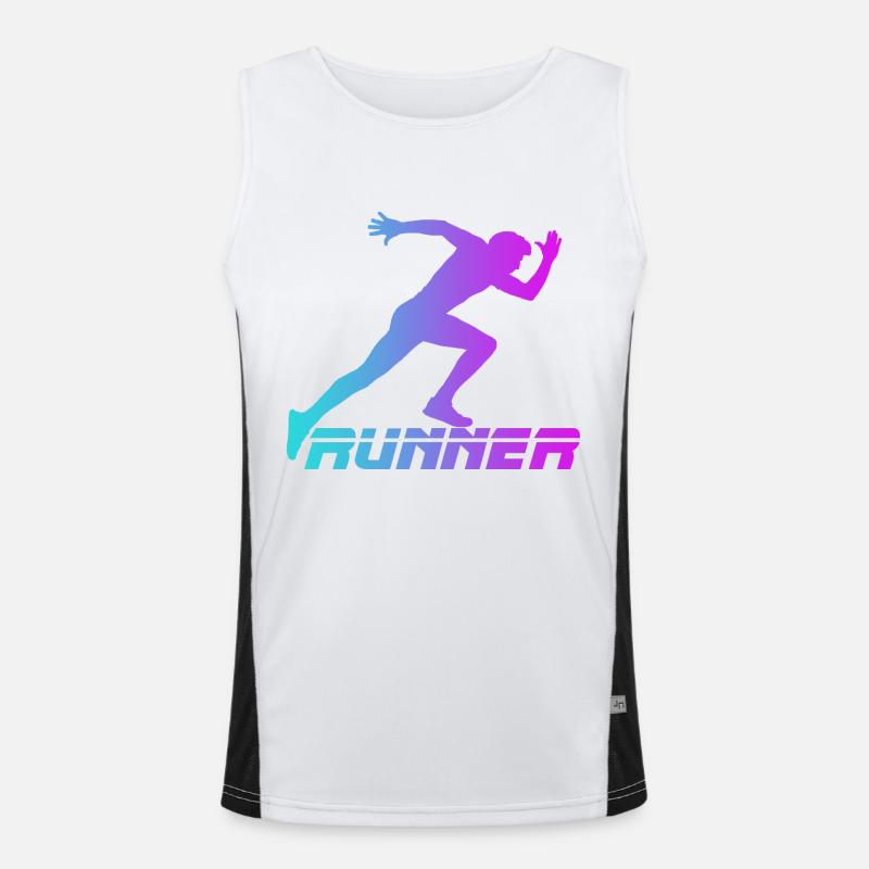 Runner Men's Functional Contrast Tank Top 