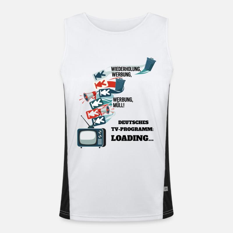 Deutsches TV-Programm: Loading... Funktionelles Kontrast-Tank Top für Männer 