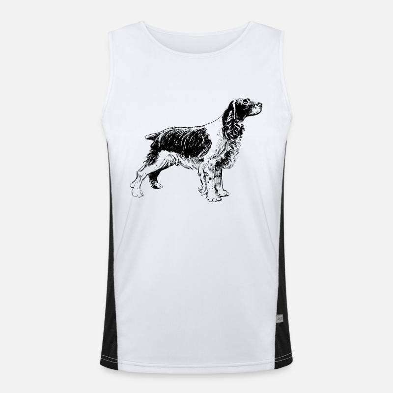 Welsh springer spaniel Men's Functional Contrast Tank Top 
