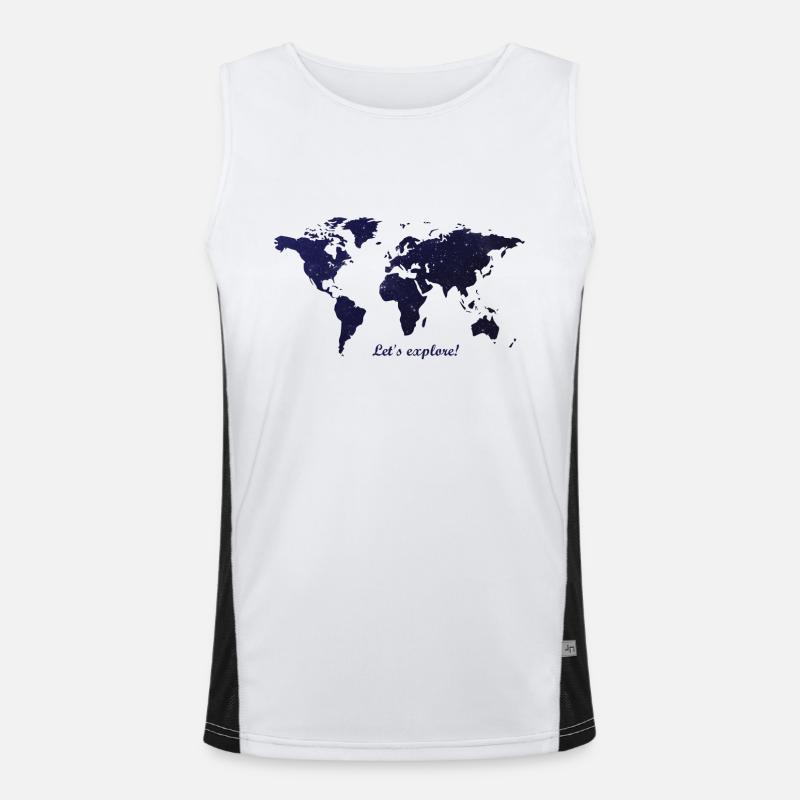world Men's Functional Contrast Tank Top 