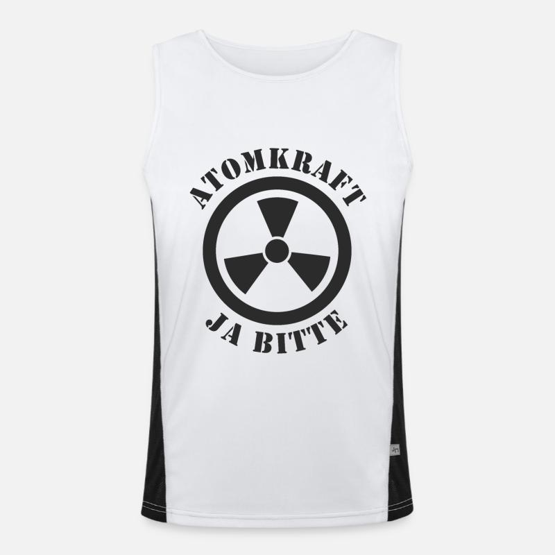 Atomkraft, Ja bitte Funktionelles Kontrast-Tank Top für Männer 