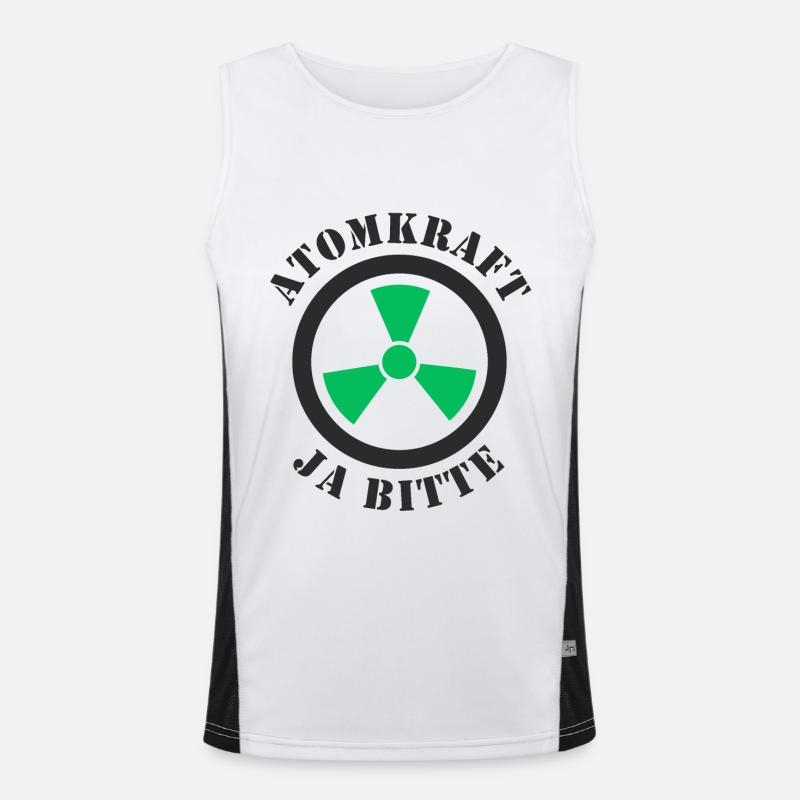 Atomkraft, Ja bitte Funktionelles Kontrast-Tank Top für Männer 