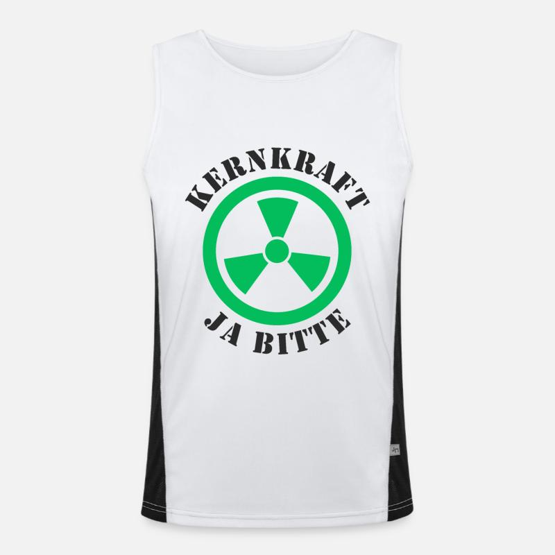 Atomkraft, Ja bitte Funktionelles Kontrast-Tank Top für Männer 