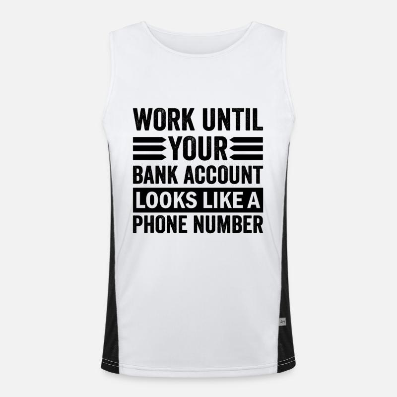 Work until your account looks like phone number Men's Functional Contrast Tank Top 
