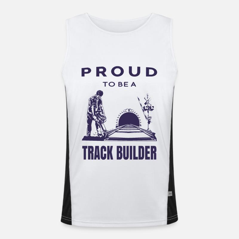 Proud Track Builder Men's Functional Contrast Tank Top 