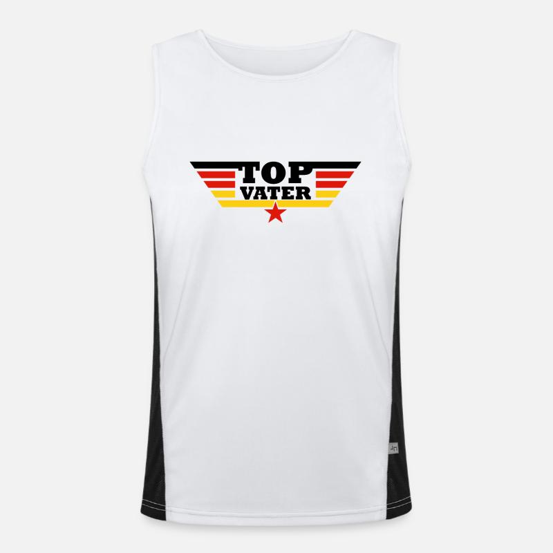 Vater und Sohn Funktionelles Kontrast-Tank Top für Männer 