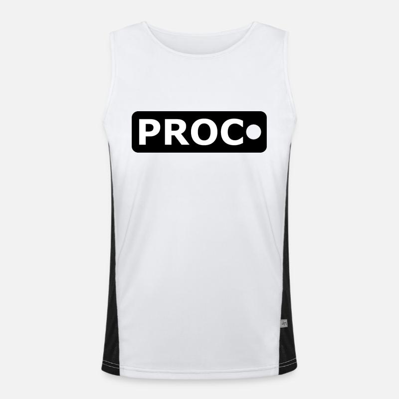 ProcDOT - Visual Malware Analysis - Men's Functional Contrast Tank Top  - white/black