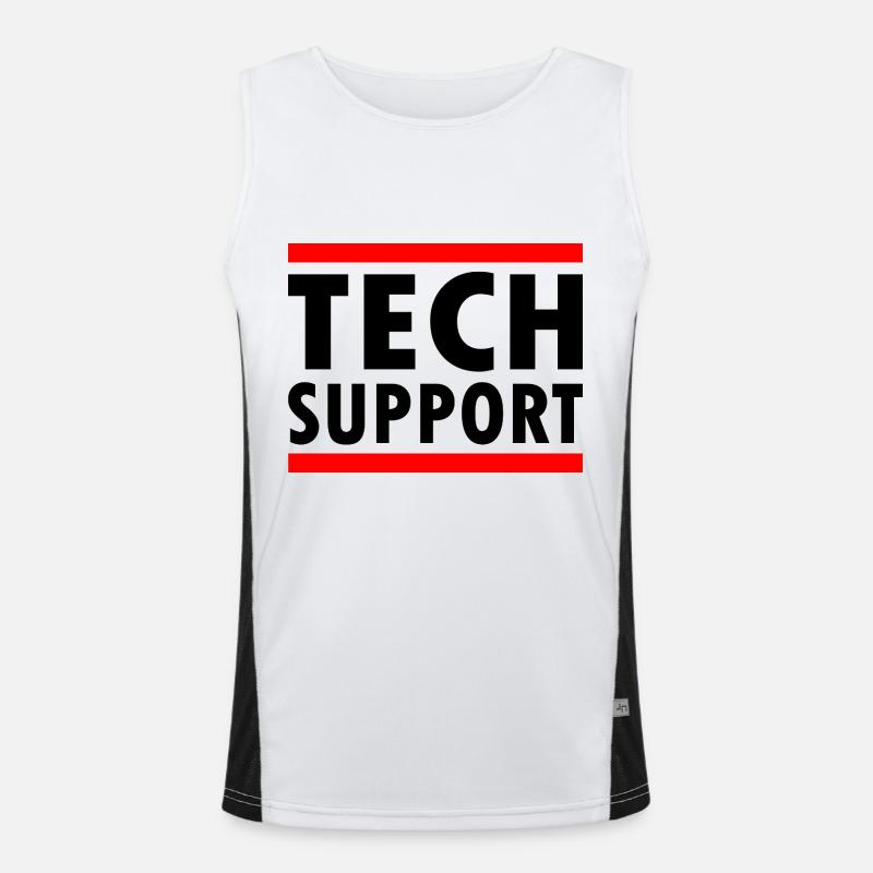 tech support Men's Functional Contrast Tank Top 