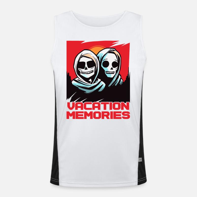 Souvenirs de vacances Débardeur respirant contrasté Homme 