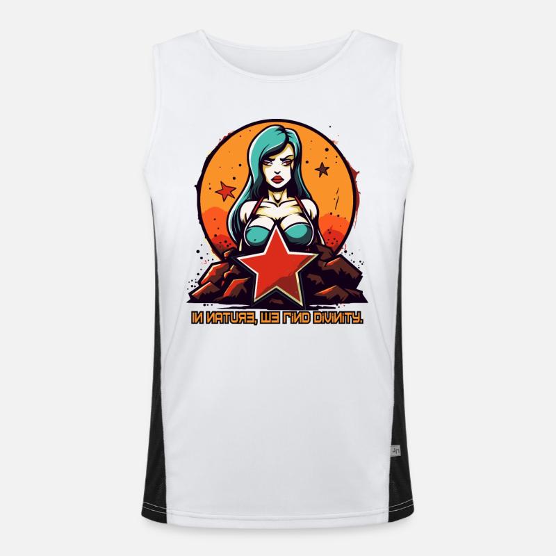 Mère Nature naturelle Débardeur respirant contrasté Homme 