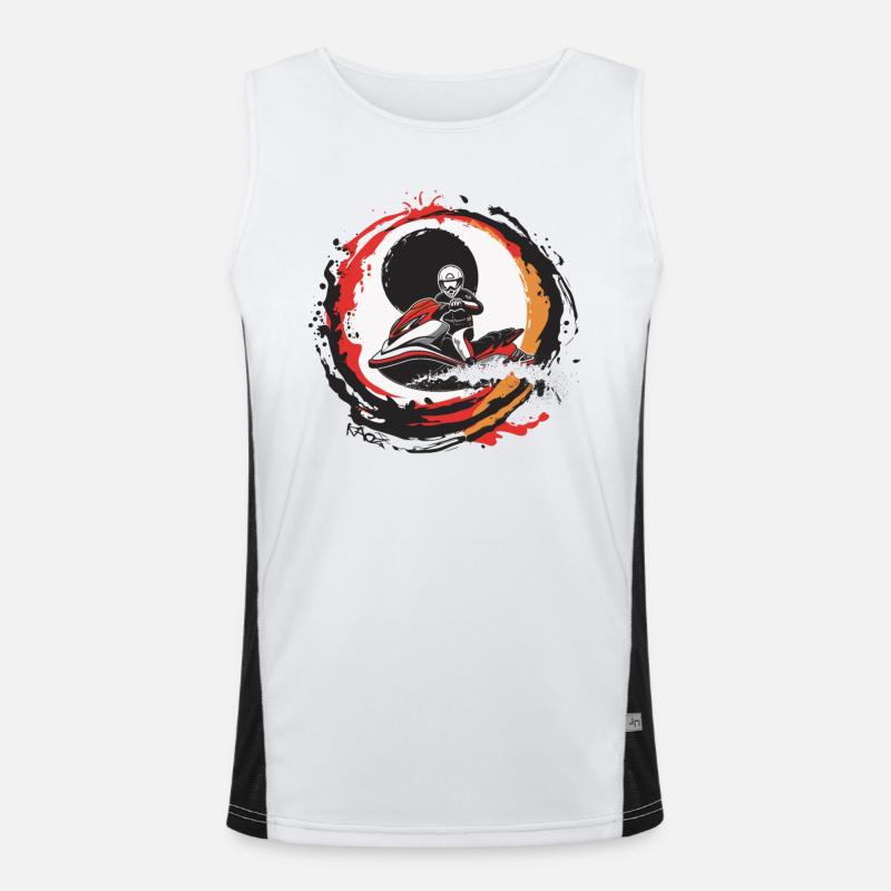 Jet Ski Éclaboussures d’eau Débardeur respirant contrasté Homme 