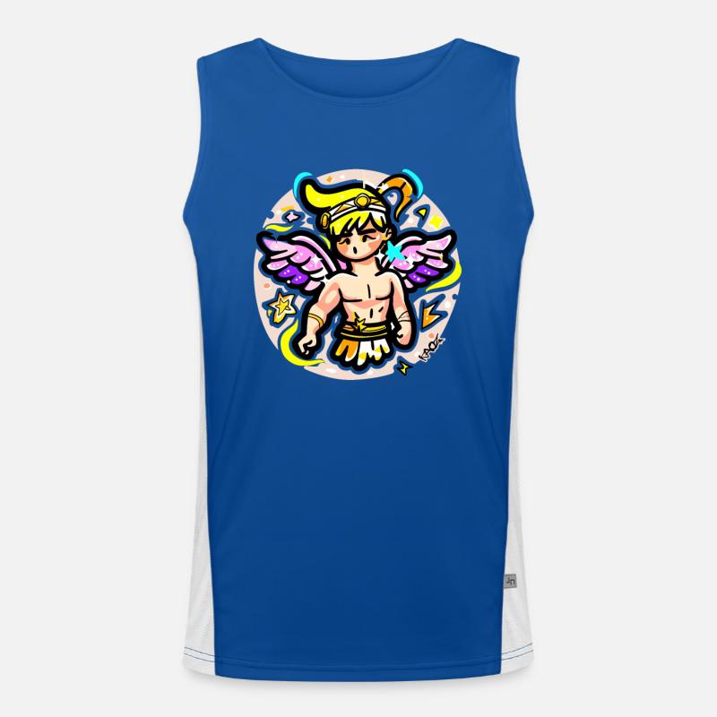 Dieu grec mignon, doux messager Hermès Débardeur respirant contrasté Homme 