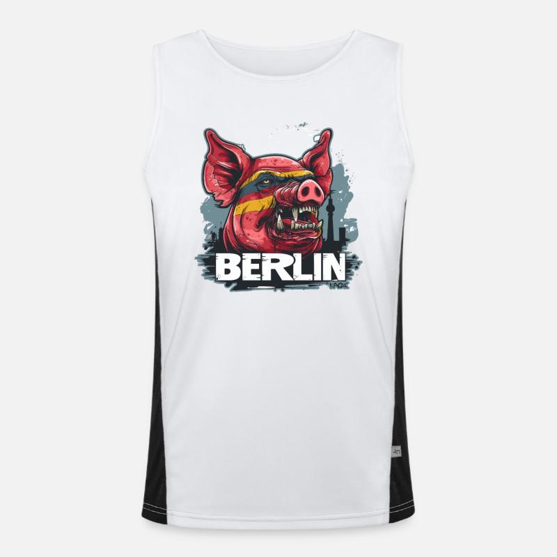 Cochon de Berlin Débardeur respirant contrasté Homme 