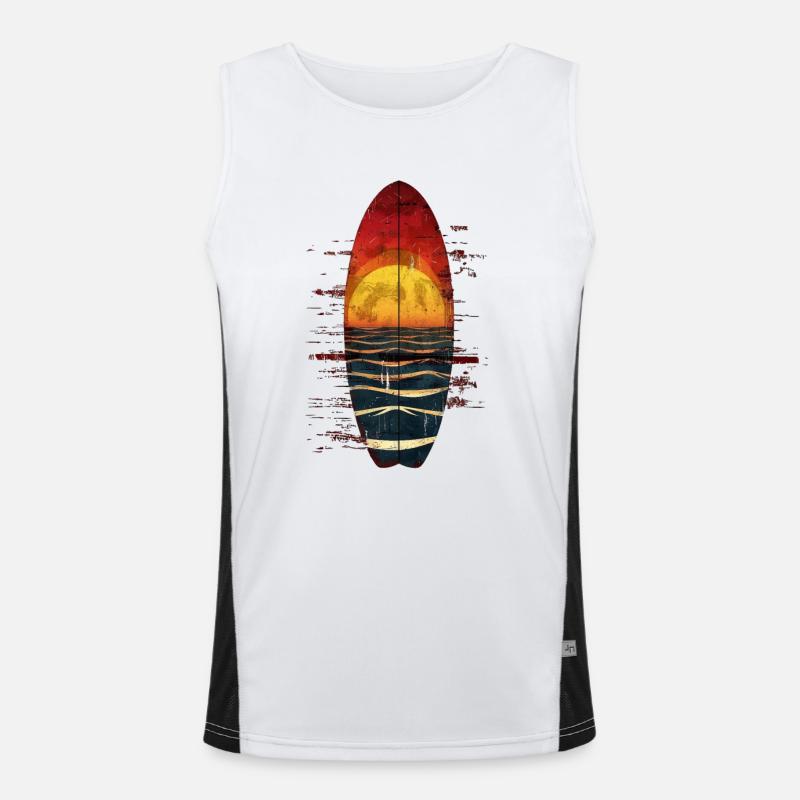 Sunset Surfer Experience Men's Functional Contrast Tank Top 