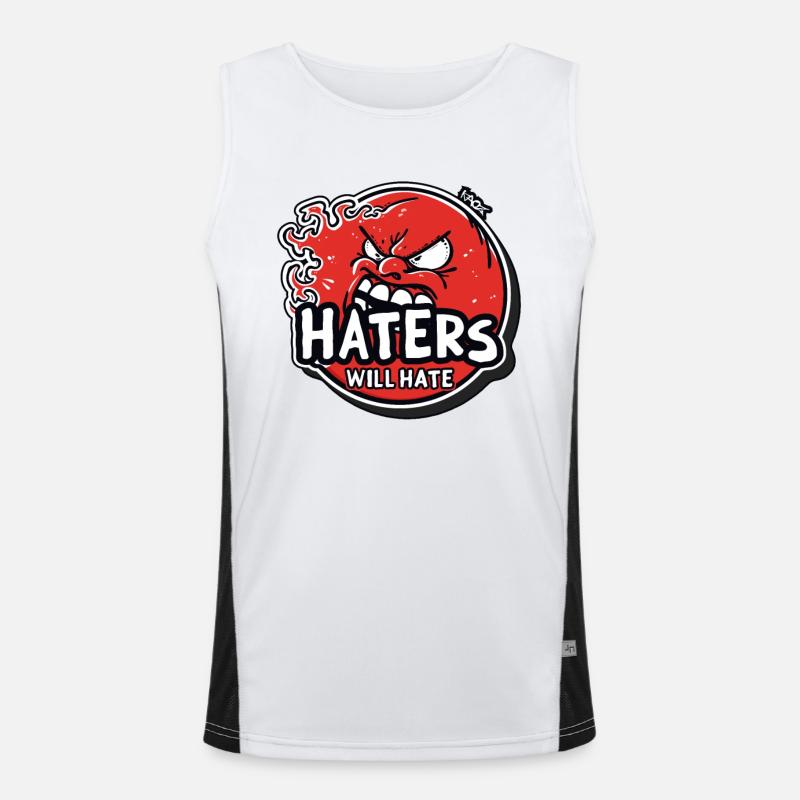 Haters Will Hate Men's Functional Contrast Tank Top 