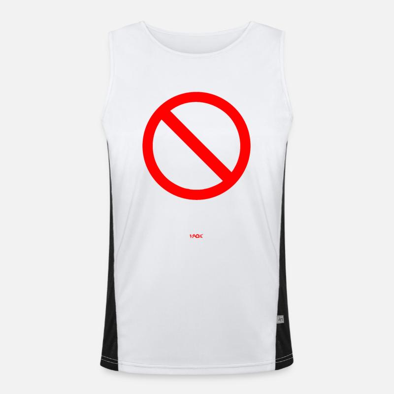 Verboten Funktionelles Kontrast-Tank Top für Männer 