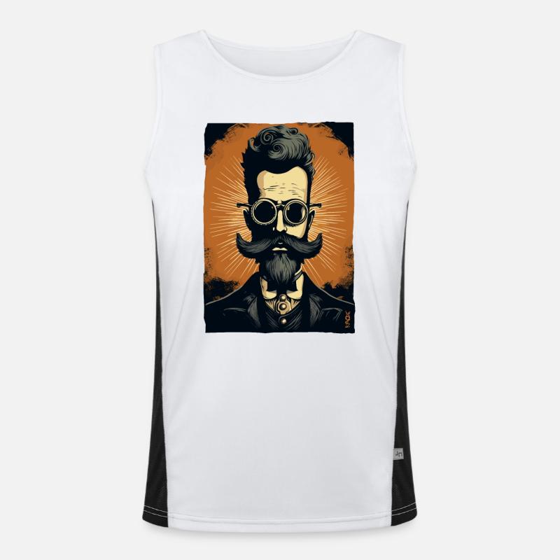 A Gentleman of Nerdy Science Men's Functional Contrast Tank Top 