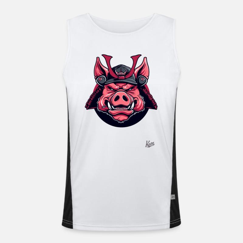 Shogun Samurai Pig Débardeur respirant contrasté Homme 