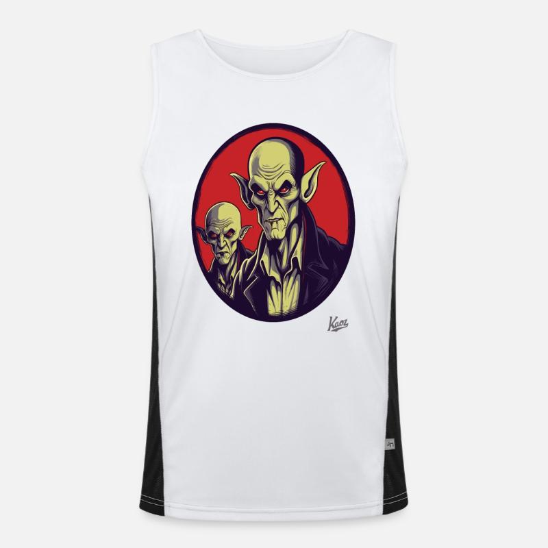 Old Vampire Brothers: Snappy Nostalgia Vampire Men's Functional Contrast Tank Top 