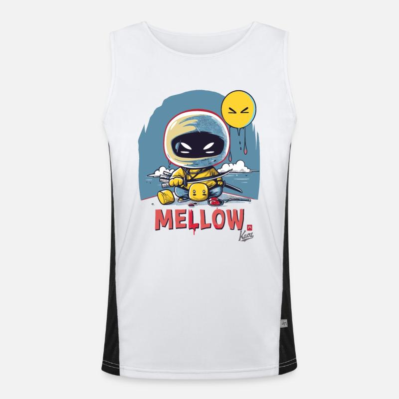 weicher Marshmallow Ninja Funktionelles Kontrast-Tank Top für Männer 