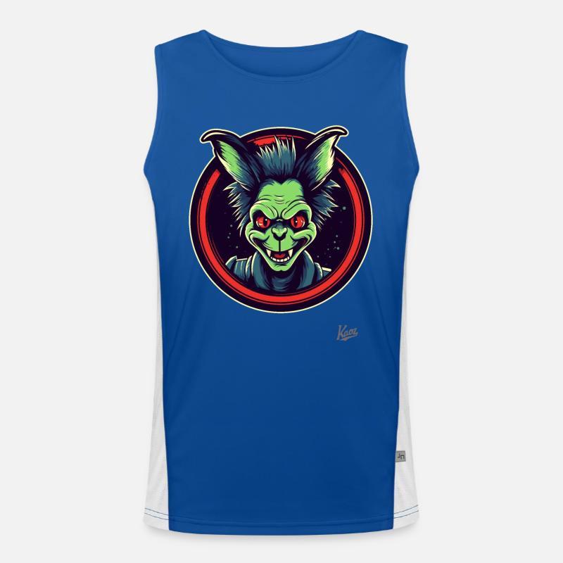 Kleiner frecher Kobold Funktionelles Kontrast-Tank Top für Männer 