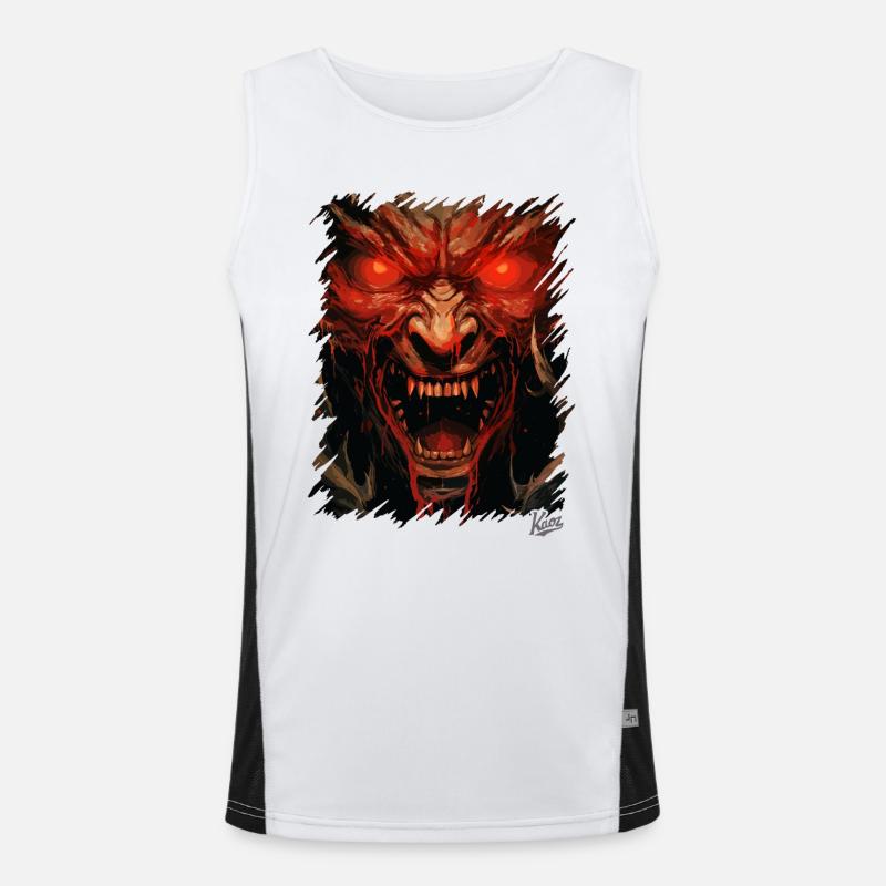 Evil Devil’s Eyes : Monstre Satan Débardeur respirant contrasté Homme 
