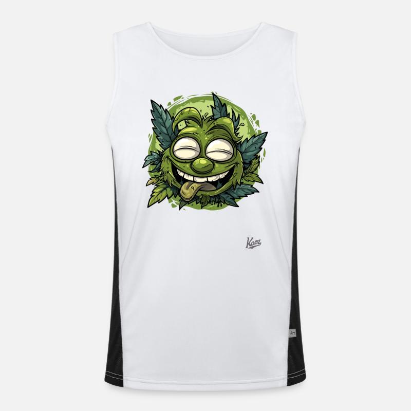 Der immer berauschte Wald-Goblin Funktionelles Kontrast-Tank Top für Männer 