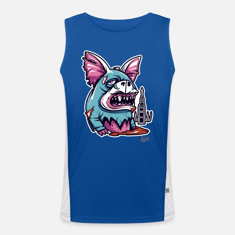 Monster Creature Men's Functional Contrast Tank Top 